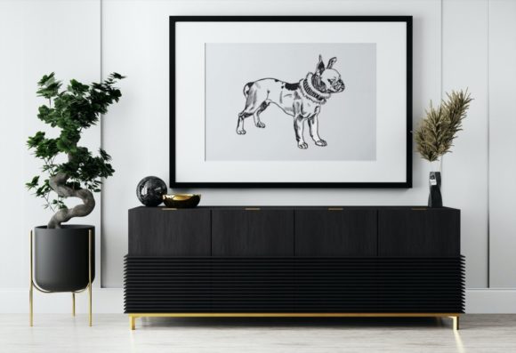 1 Beautiful Pitbull Terrier Illustration