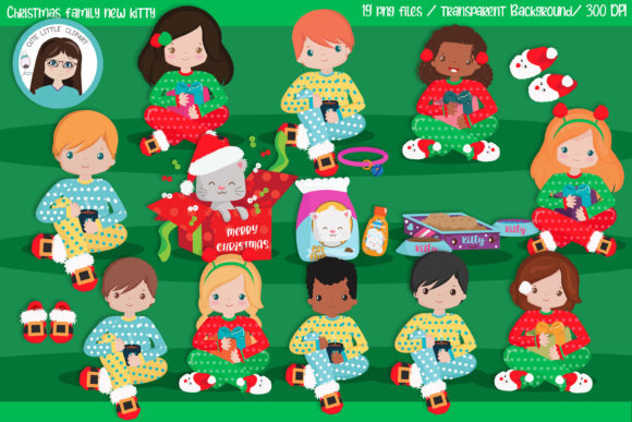 Christmas New Kitty and Christmas Children: A Creative Resource for Festive Design and Learning