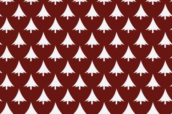 Christmas Tree Pattern: Seamless & Print-Ready