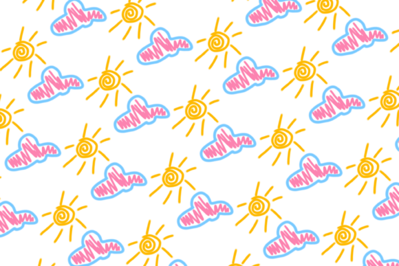 Cute Purple Cloud Pattern: Creative Inspiration