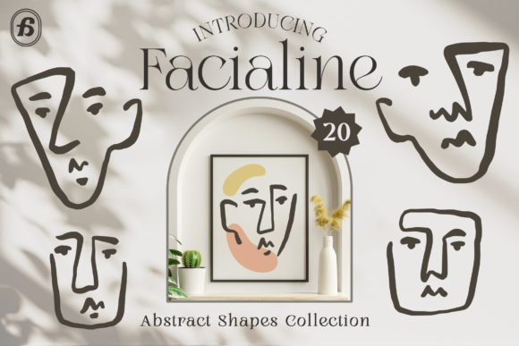 Facialine Abstract Shapes Collection: A Versatile Design Resource for Modern Creators