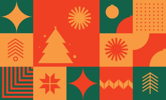 Geometric Decorative Christmas Design