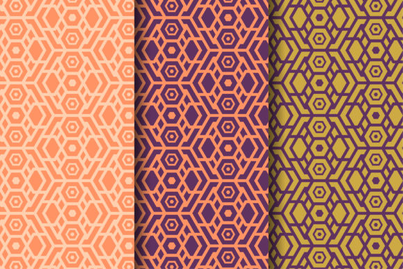 Hexagon Geometric Pattern Outline