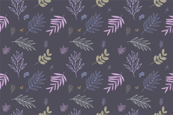 Pattern Unique Hand Drawn Abstract Flora