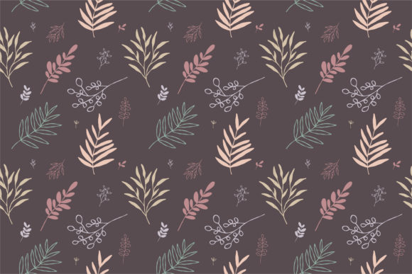 Pattern Unique Handdrawn Abstract Floral