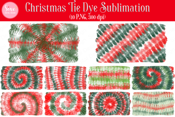 Sublimation Christmas Tie Dye Background